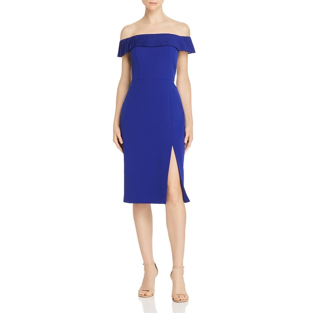 Blue Off the shoulder Dress